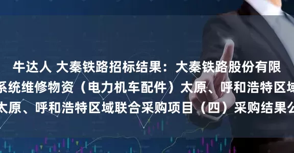 牛达人 大秦铁路招标结果：大秦铁路股份有限公司2026年度机务系统维修物资（电力机车配件）太原、呼和浩特区域联合采购项目（四）采购结果公示变更
